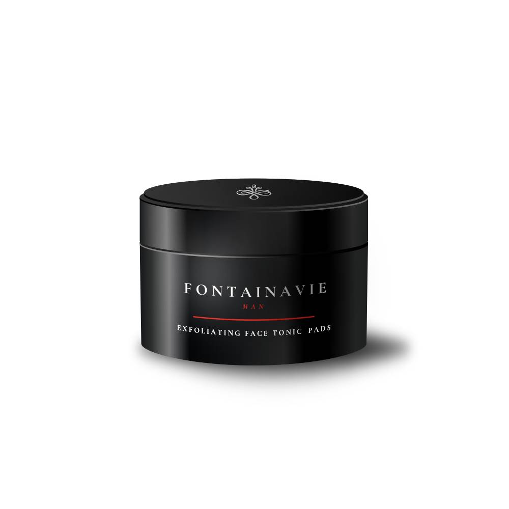 Exfoliating face tonic pads Fontainavie voor mannen